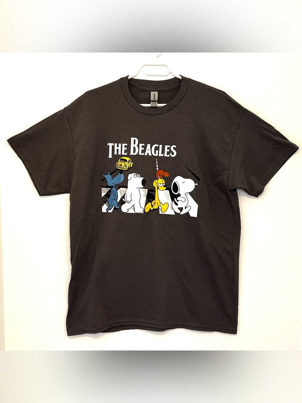 The Beagles Music Parody Funny Cotton Tee Size Large Beagle Dog The Beatles